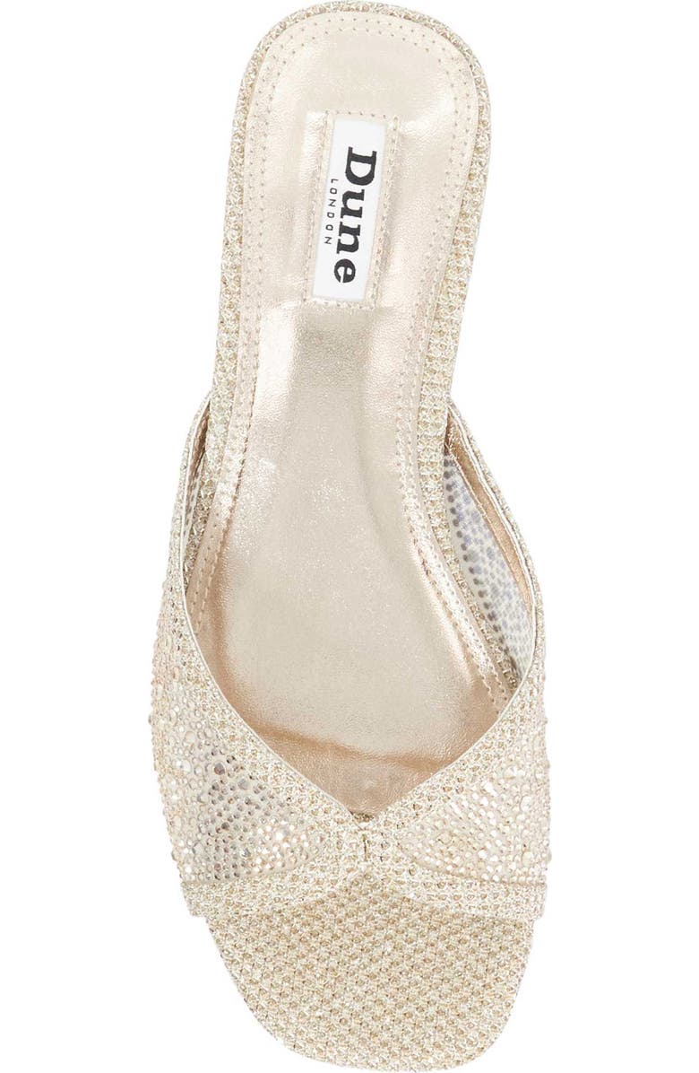 Dune London Naya Crystal Studded Sandal, Alternate, color, Gold
