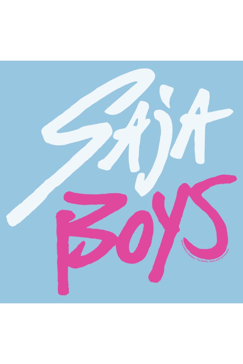 Boys' Saja Boys' Logo Graphic Short Sleeve T-Shirt, Alternate, color, Light Blue