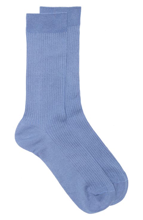 Casual Rib Crew Socks