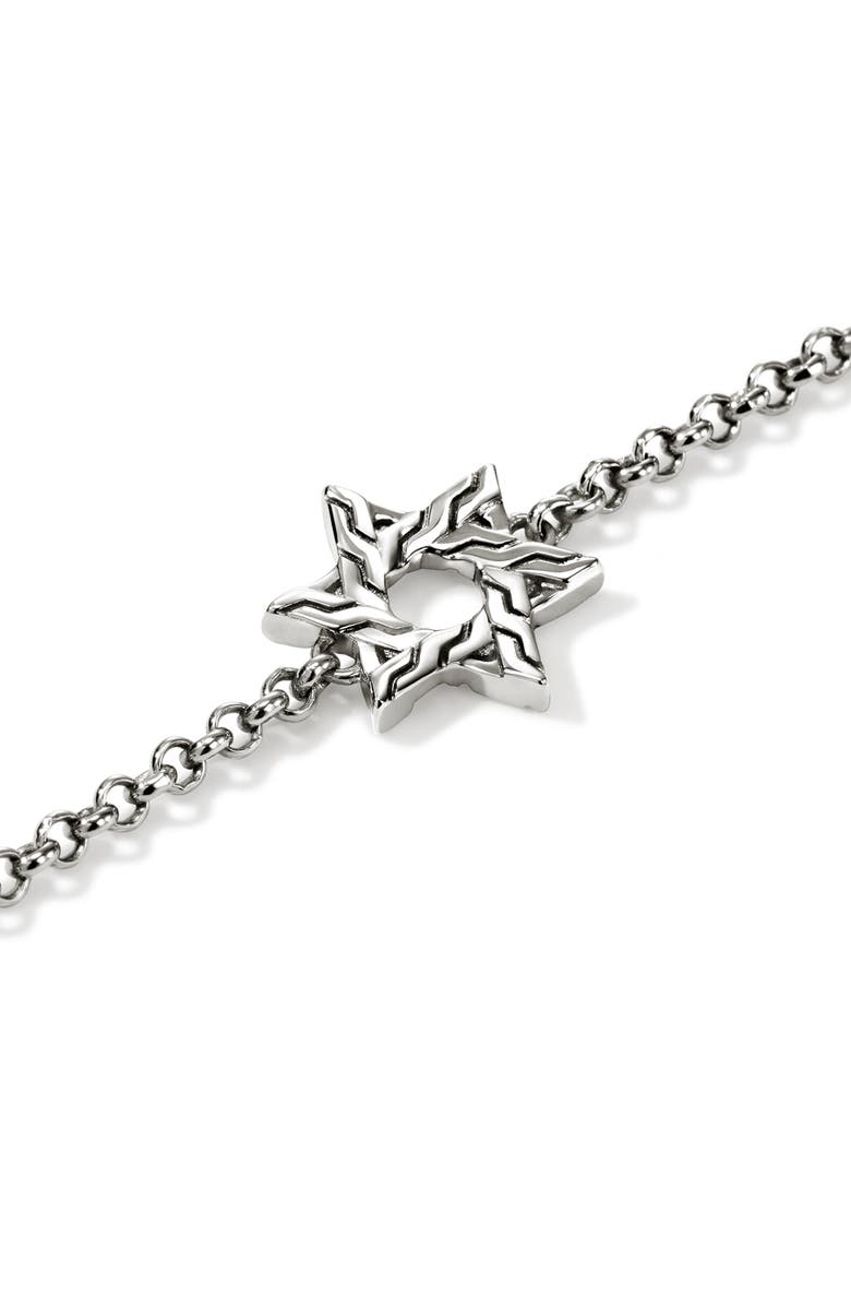 John Hardy JH Essential Star of David Bracelet, Alternate, color, Silver