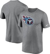 Nike Men's Nike Heathered Charcoal Tennessee Titans Logo Essential Legend Performance T-Shirt
