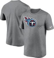 Nike Men's Nike Heathered Charcoal Tennessee Titans Logo Essential Legend Performance T-Shirt