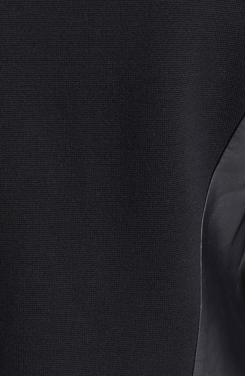 Classiques Entier<sup>®</sup> Leather Front Merino Sweater Jacket, Alternate, color, 