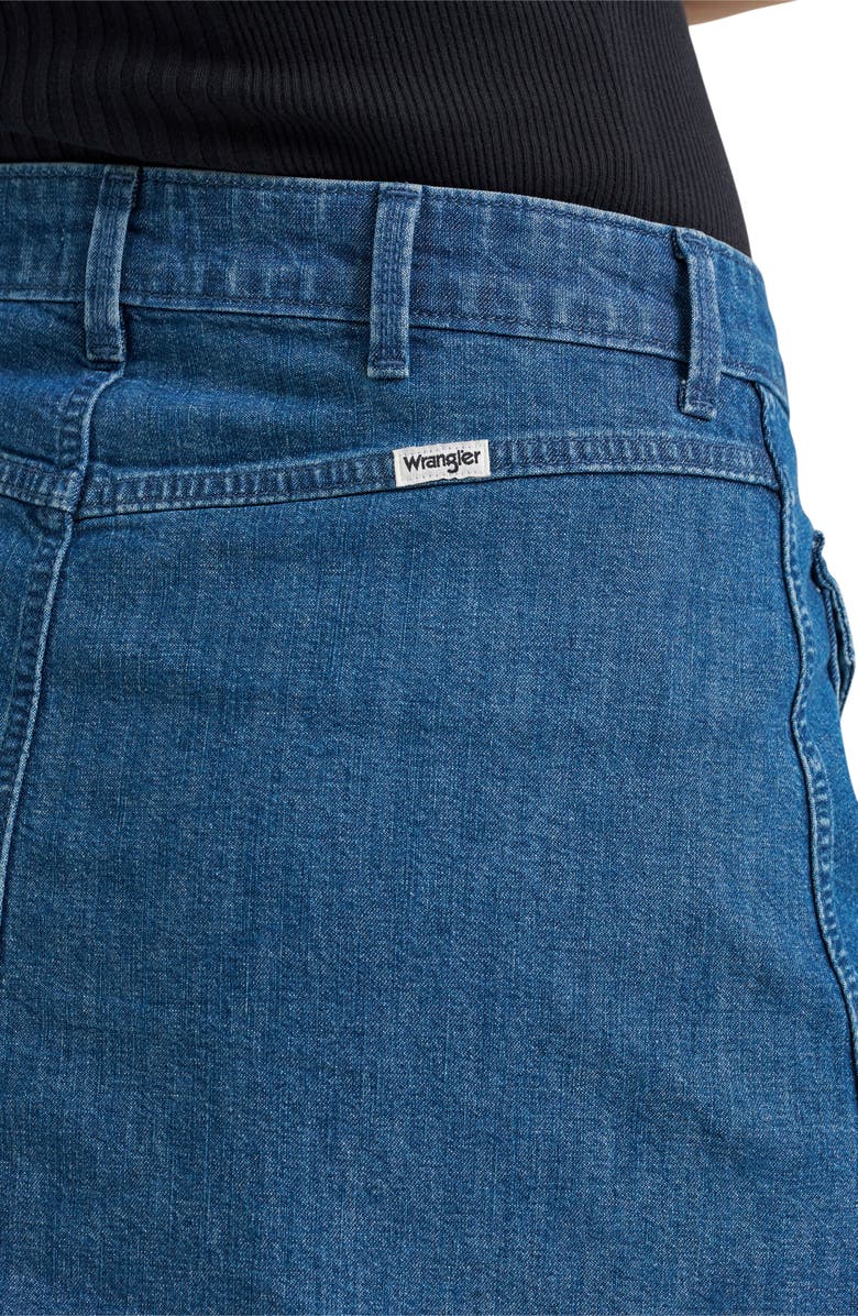 Wrangler Western Patch Pocket Denim Miniskirt, Alternate, color, 