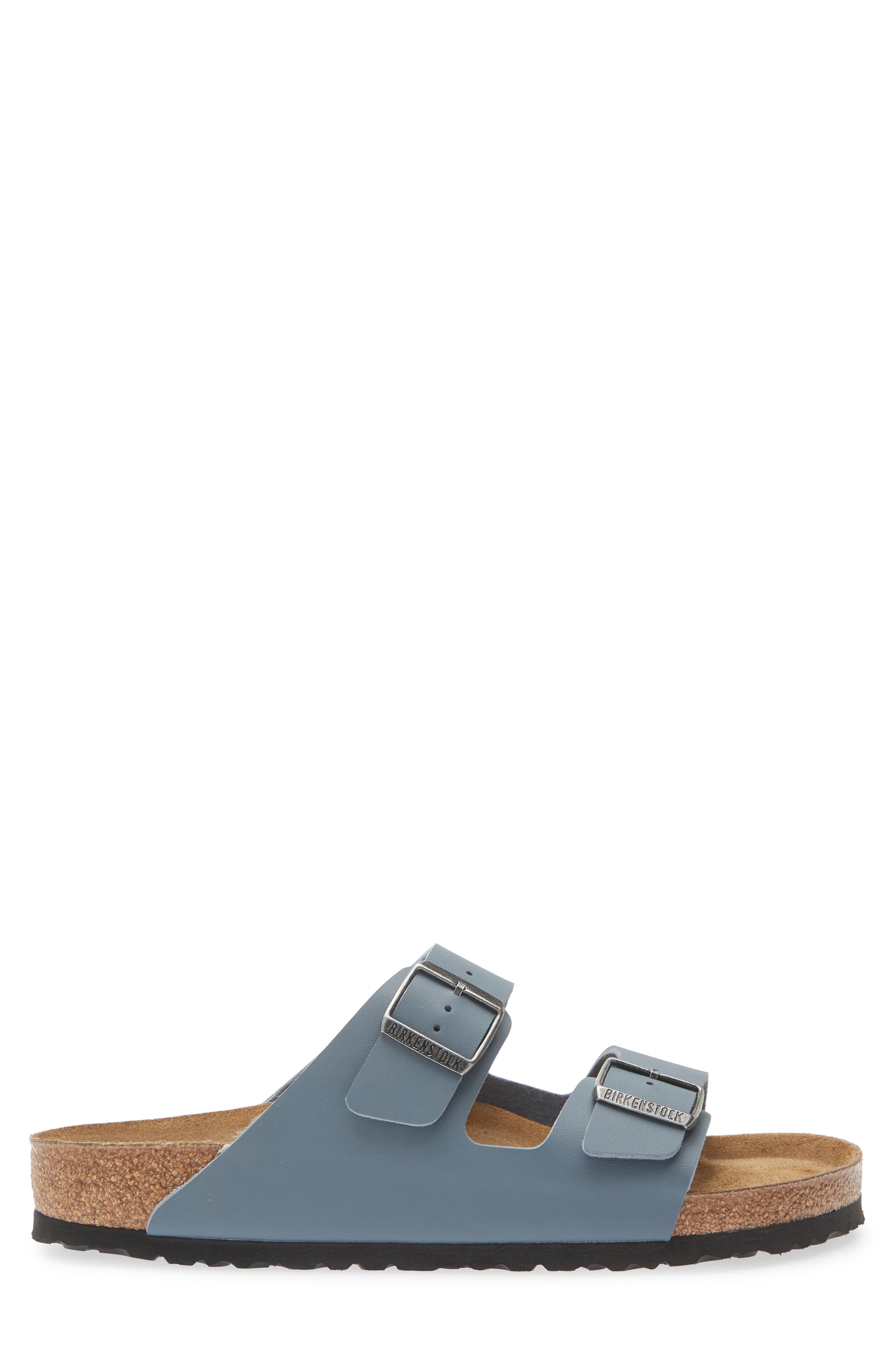 Birkenstock Arizona Birko-Flor Slide Sandal, Alternate, color, Gray