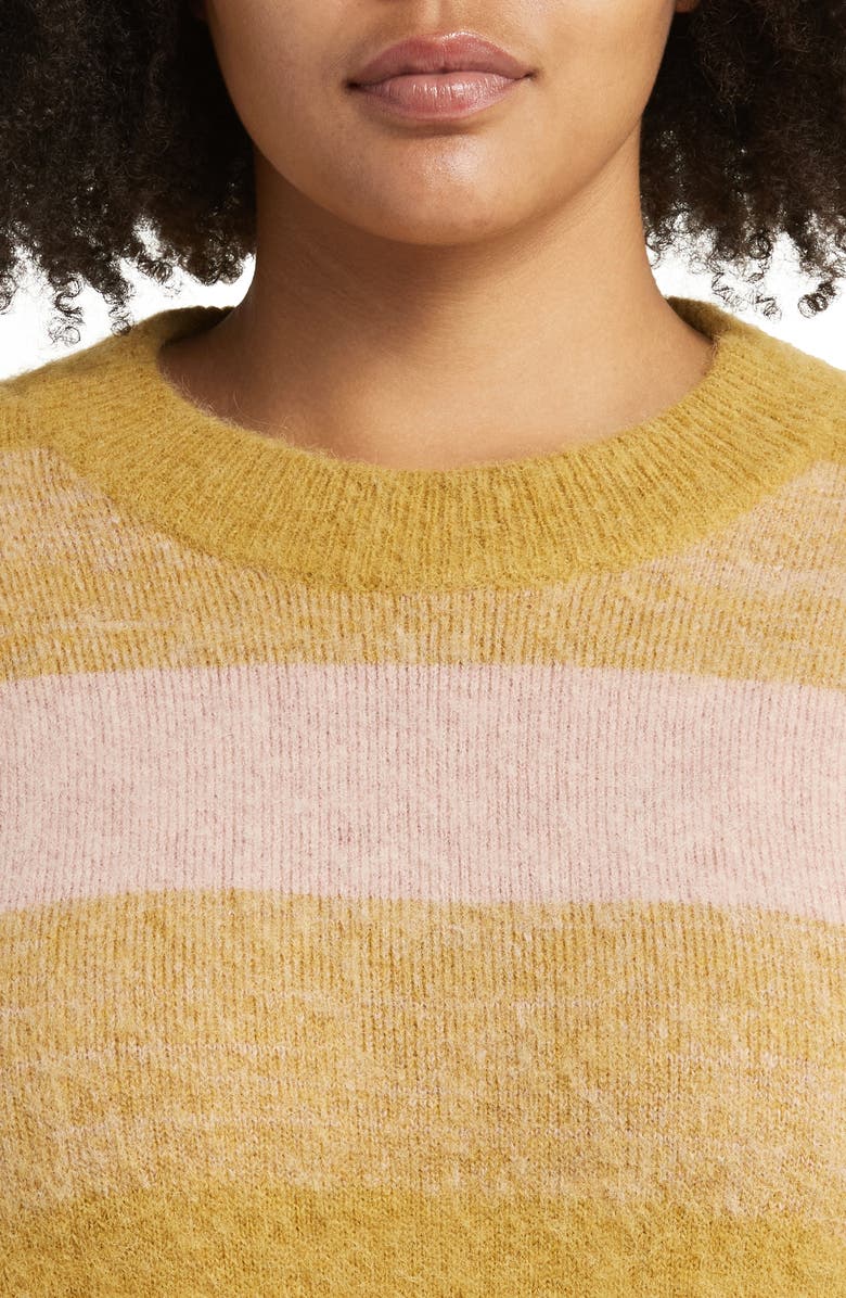 Madewell Stripe Alpaca Blend Sweater, Alternate, color, 