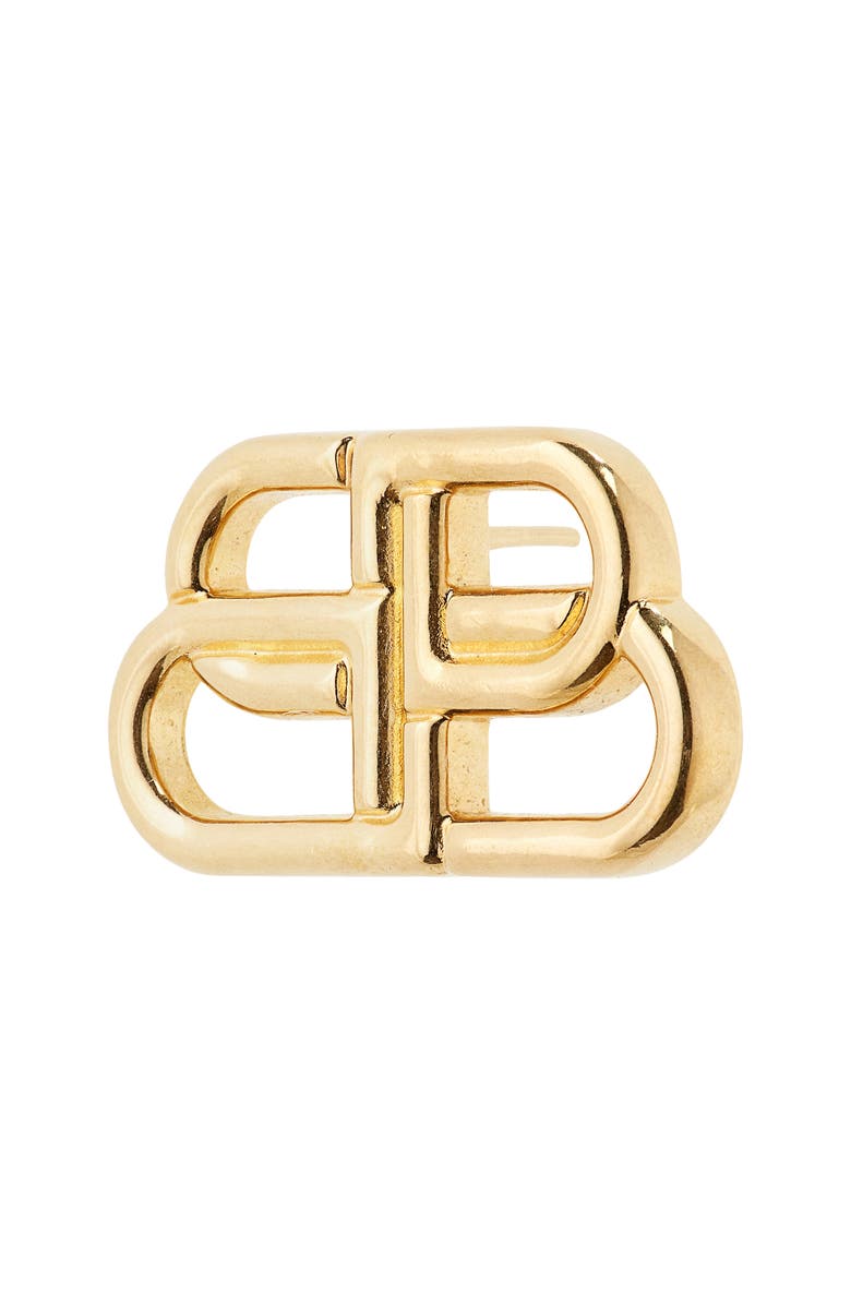 Balenciaga Interlocking Logo Stud Earrings, Alternate, color, 