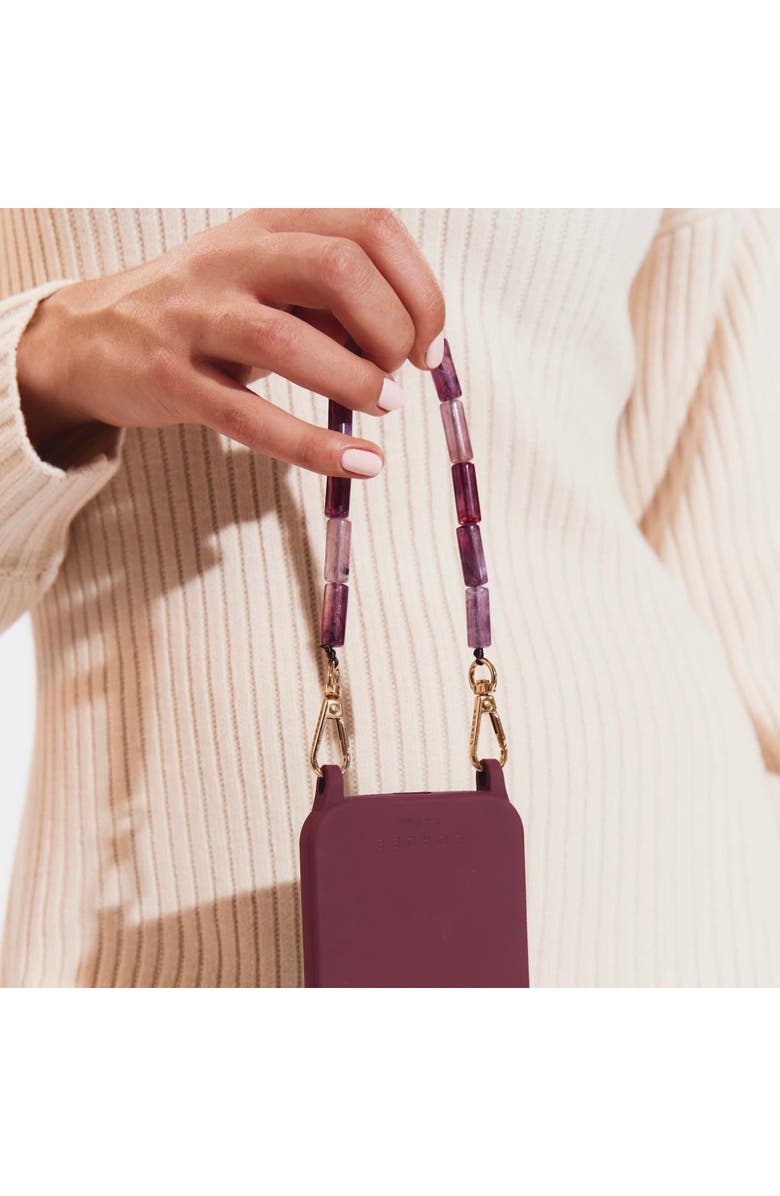Cordée Cases Julia Phone Wristlet, Alternate, color, Burgundy