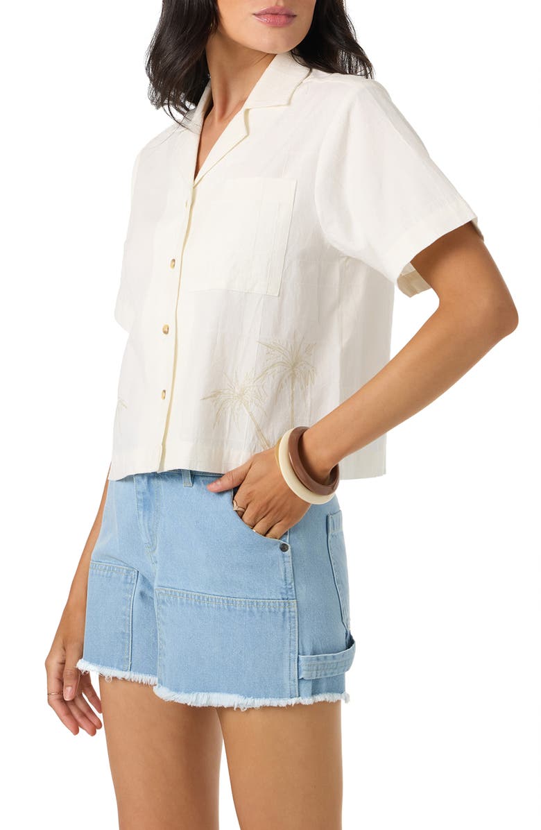 O'Neill OG Channing Palma Camp Shirt, Alternate, color, Tofu