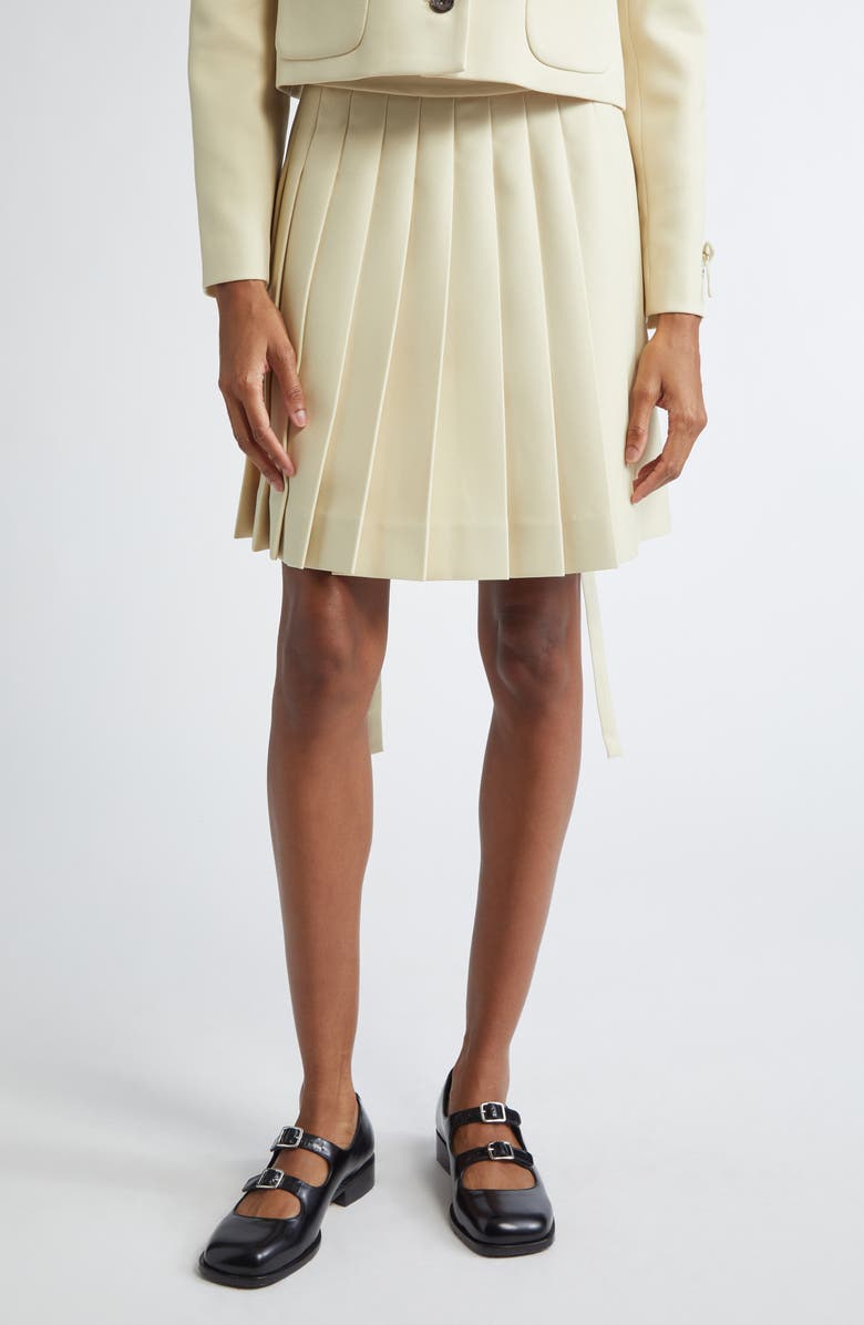 Sandy Liang Lilo Pleated A-Line Skirt, Main, color, 