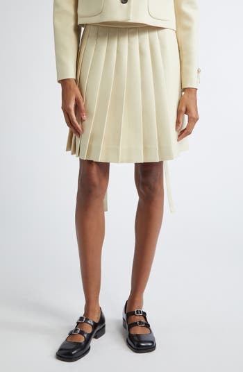 Sandy Liang Lilo Pleated A-Line Skirt | Nordstrom