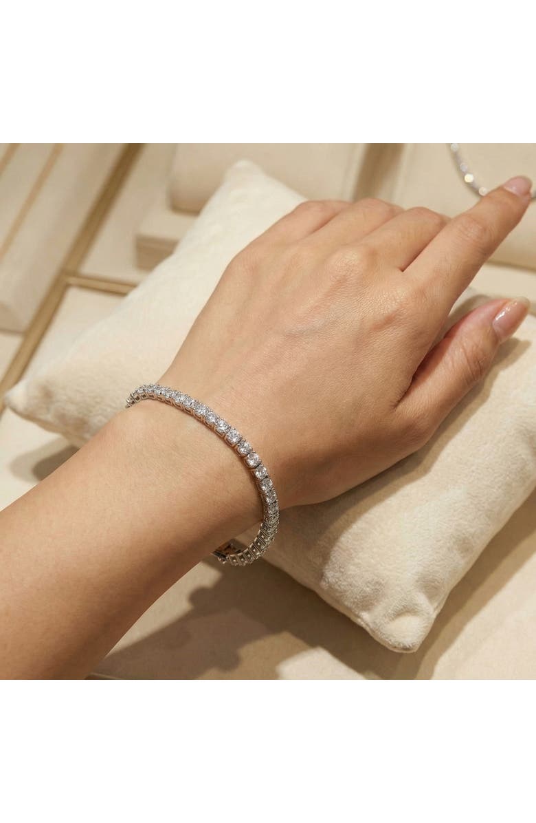 Bliss Diamond 11 Ct T.W. Lab Grown Diamond Tennis Bracelet 14K Gold 7", Alternate, color, 14K White Gold