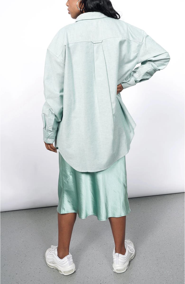 WILDFANG The Essential Long Sleeve Oversized Wrap Button Up, Alternate, color,