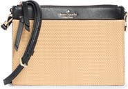 Kate Spade New York cameron straw crossbody bag