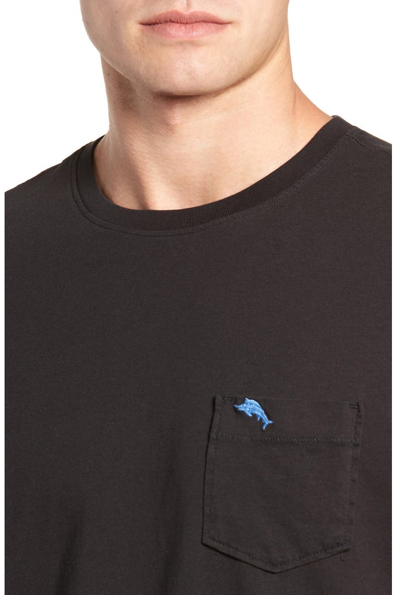 New Bali Sky Original Fit Pocket T-Shirt, Alternate, color, BLACK