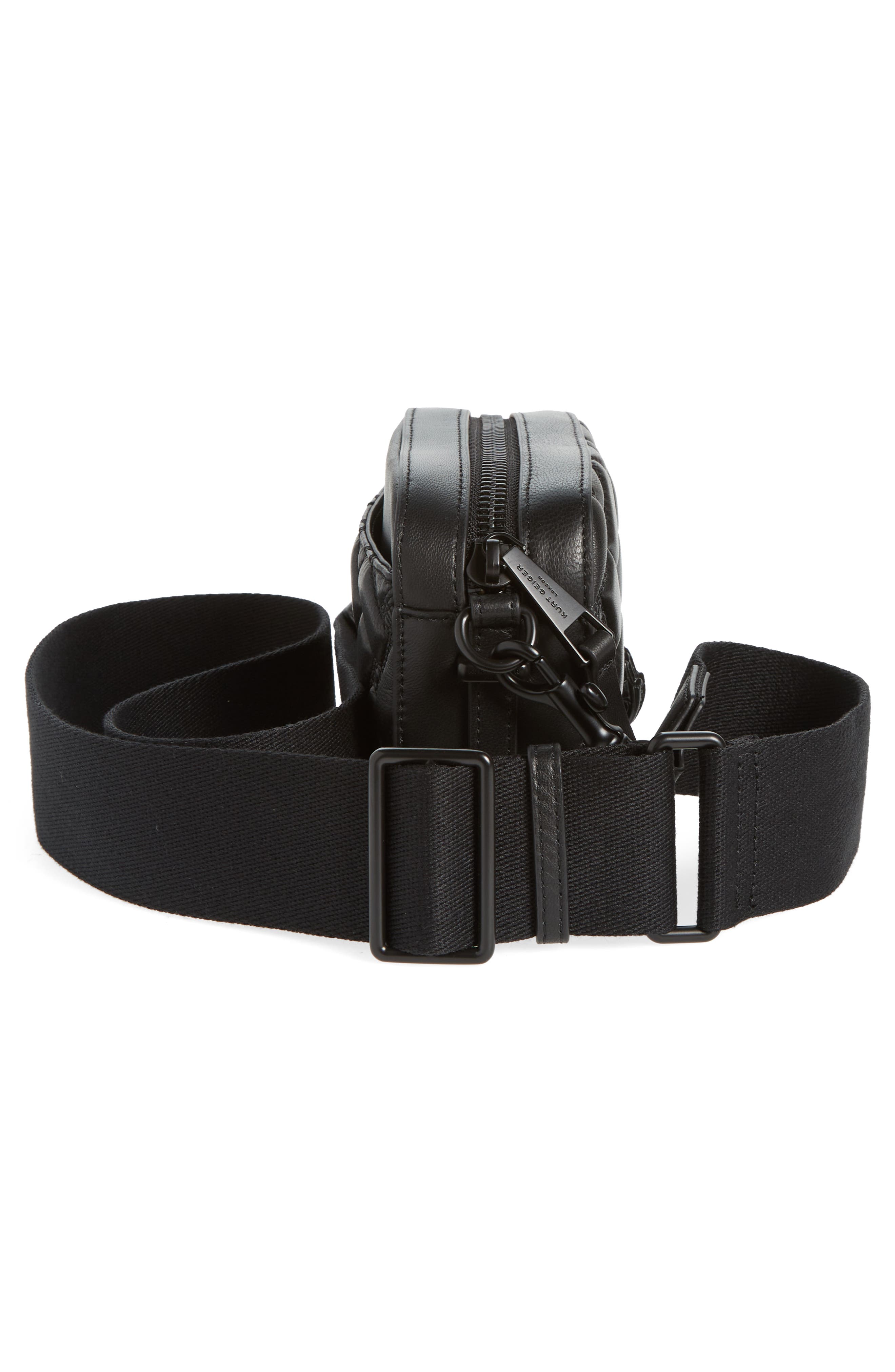 Kurt Geiger London Kensington Small Leather Camera Bag, Alternate, color, Black