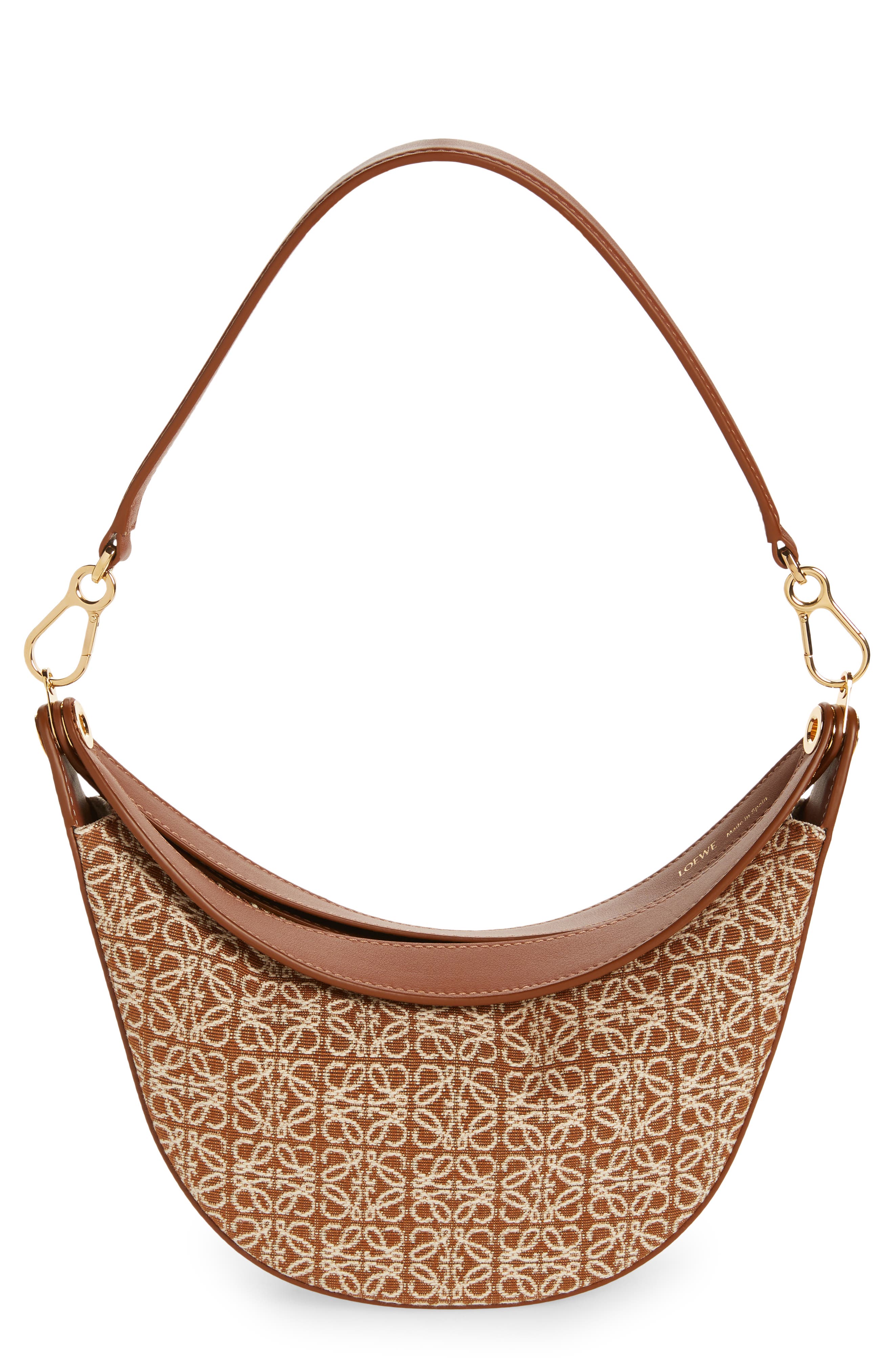 Loewe Small Luna Anagram Jacquard Shoulder Bag, Main, color, 