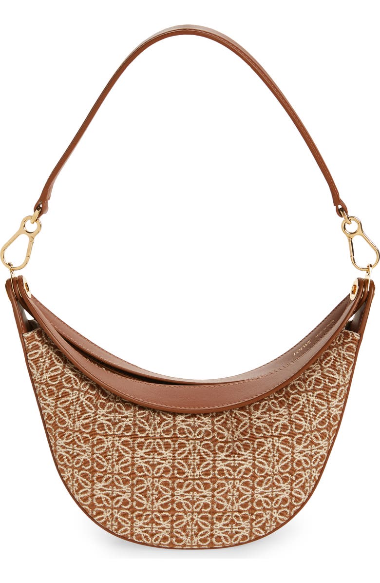 Loewe Small Luna Anagram Jacquard Shoulder Bag, Main, color,