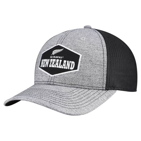 Men's '47 Gray All Blacks Generic Mass Rodeo Patch Trucker Adjustable Hat