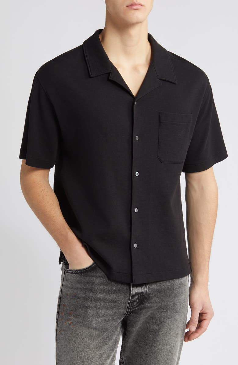 FRAME Duo Fold Relaxed Short Sleeve Button-Up Shirt, Main, color,