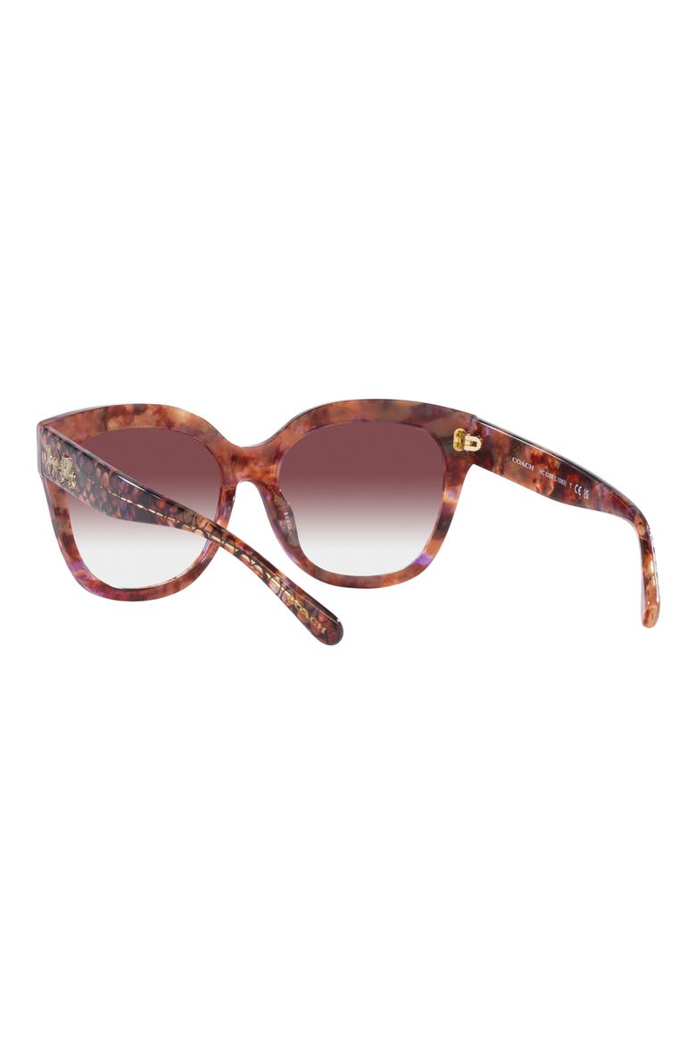 56mm Square Sunglasses, Alternate, color, BROWN