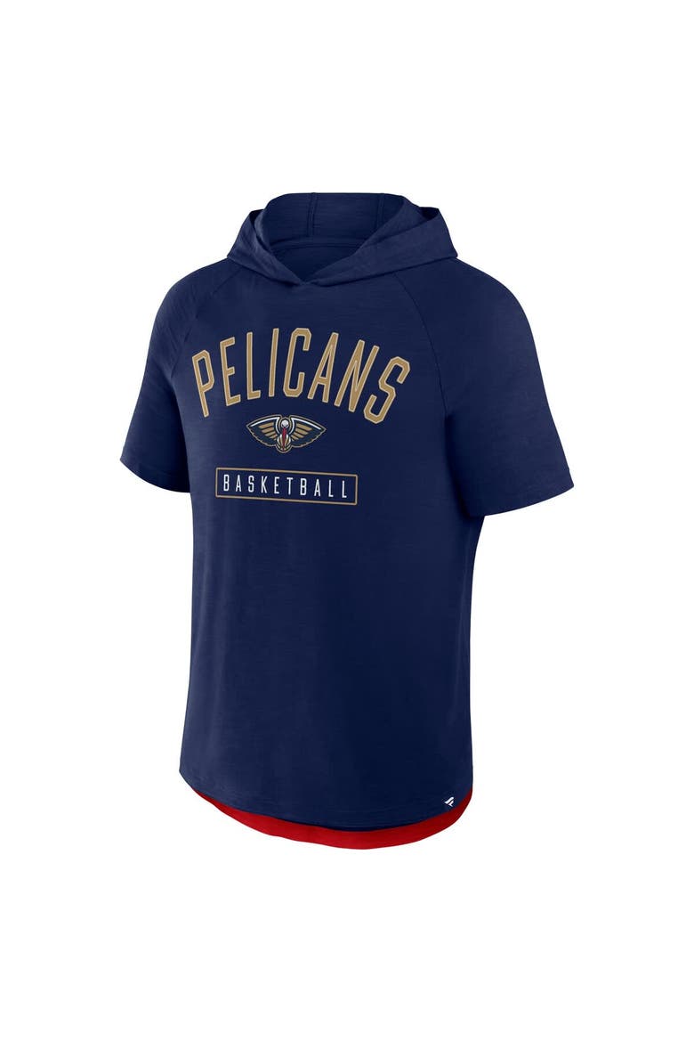 Men's Fanatics Navy New Orleans Pelicans Pass Legend Raglan Hoodie T-Shirt, Alternate, color, Navy