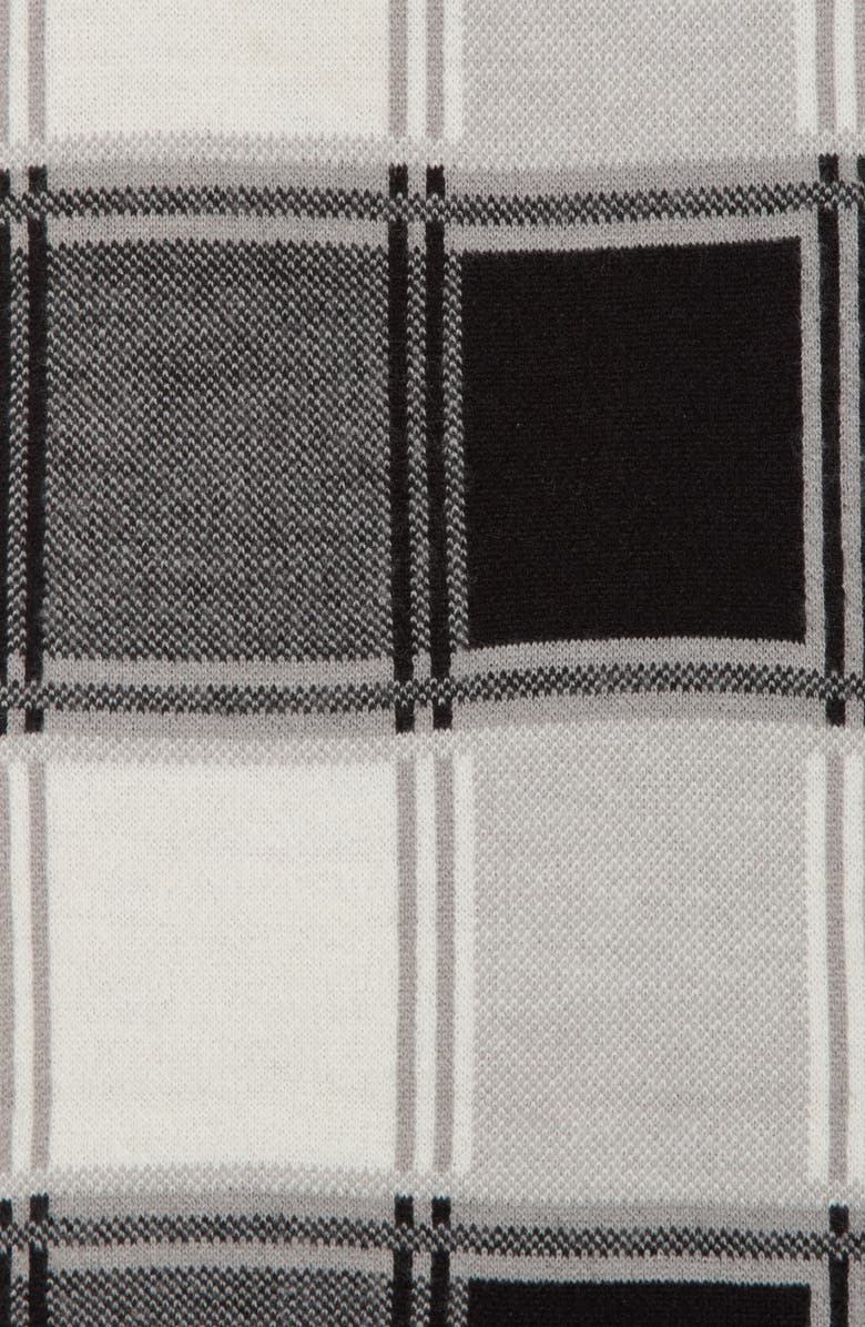 AllSaints Plaid Jacquard Scarf, Alternate, color, Black Multi