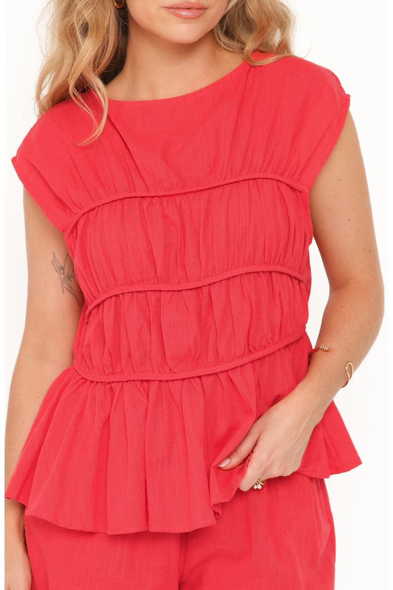 Karly 2-Piece Short Set, Alternate, color, RED
