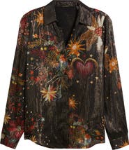 Elie Tahari The Madeline Silk Blend Button-Up Shirt