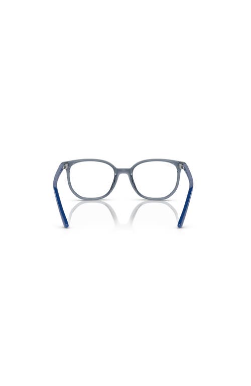 Ray Ban Ray-ban 46mm Irregular Optical Glasses In Blue