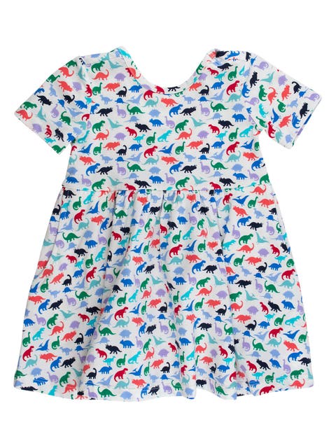 Knit Short Sleeve Twirl Dress (Toddler)