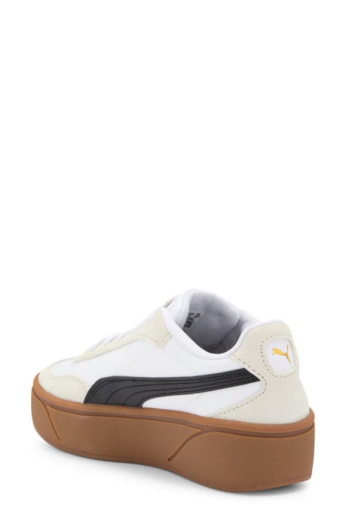 Puma Smash Platform V3 Mono Twist Shoes In  White- Black- Gray