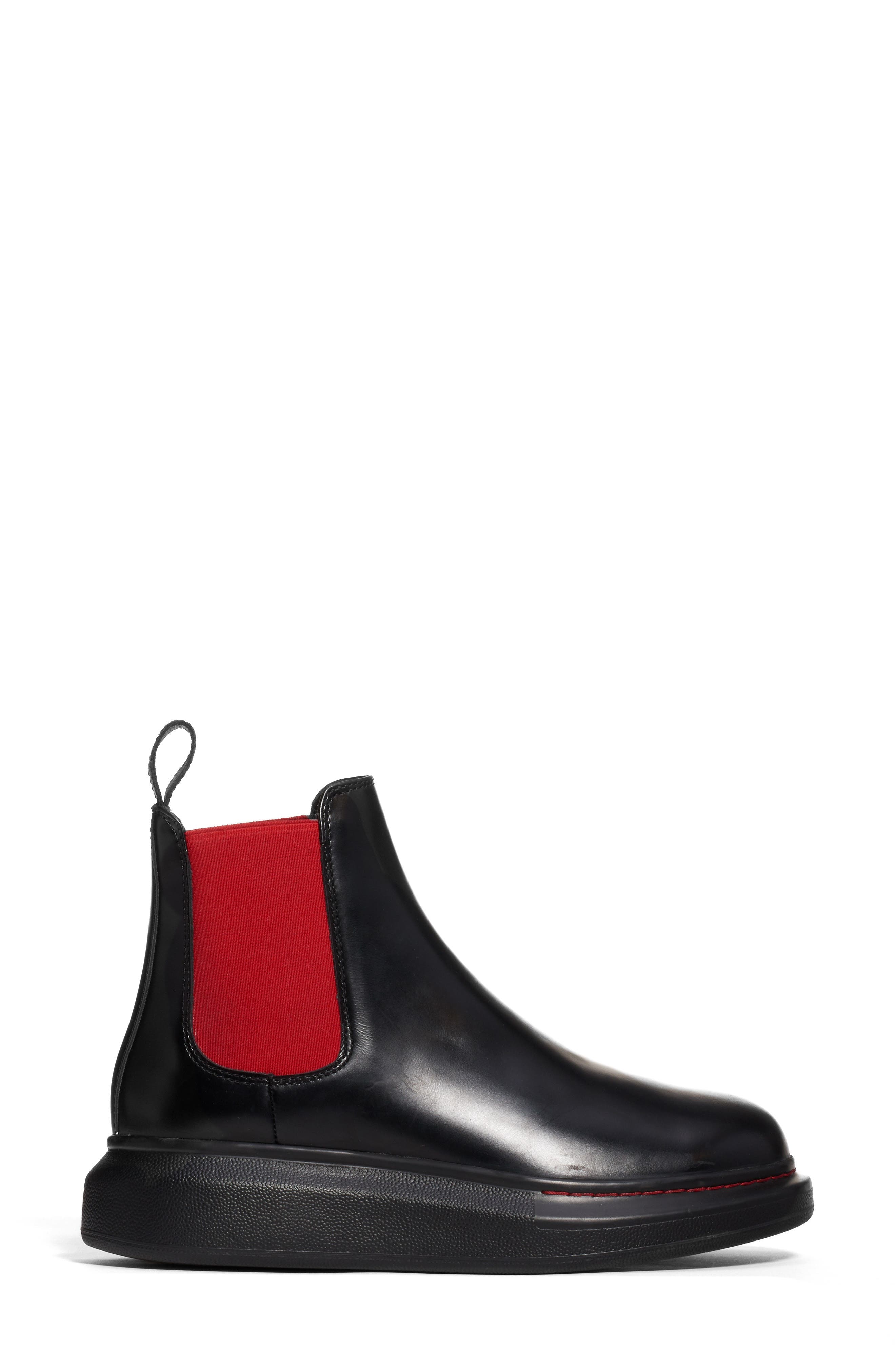 McQueen Alexander McQueen Platform Chelsea Boot, Alternate, color, 