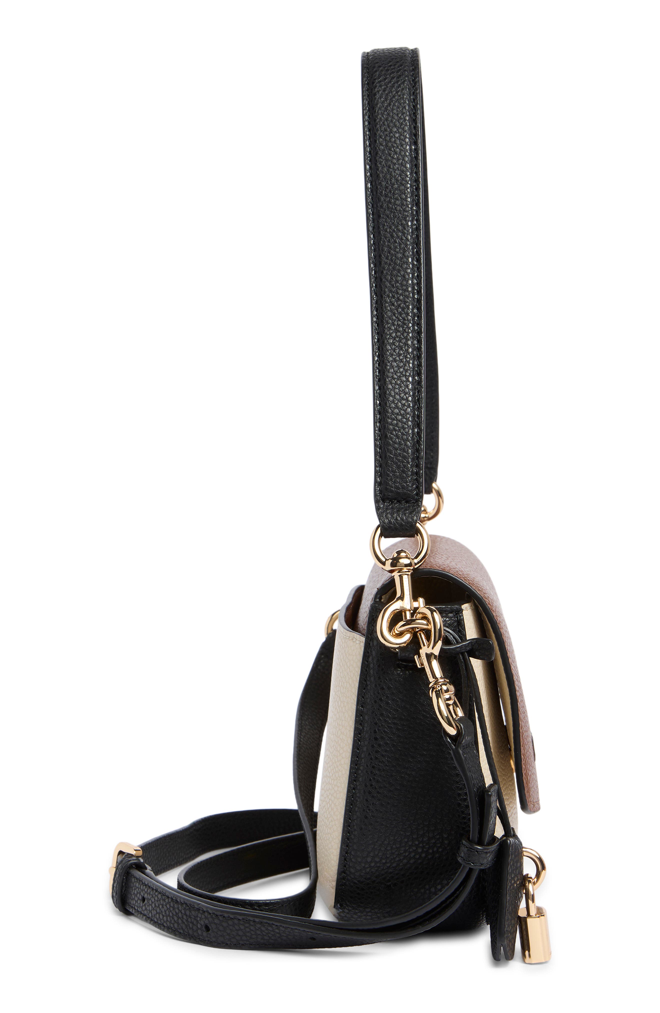 The Bold Saddle Leather Shoulder Bag, Alternate, color, COGNAC MULTI