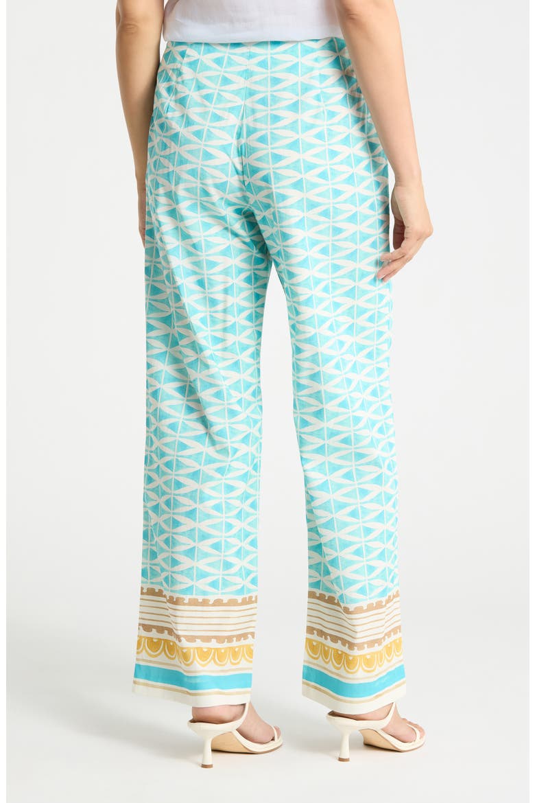 Carter Wide Leg Pants, Alternate, color, AQUA/ MULTI