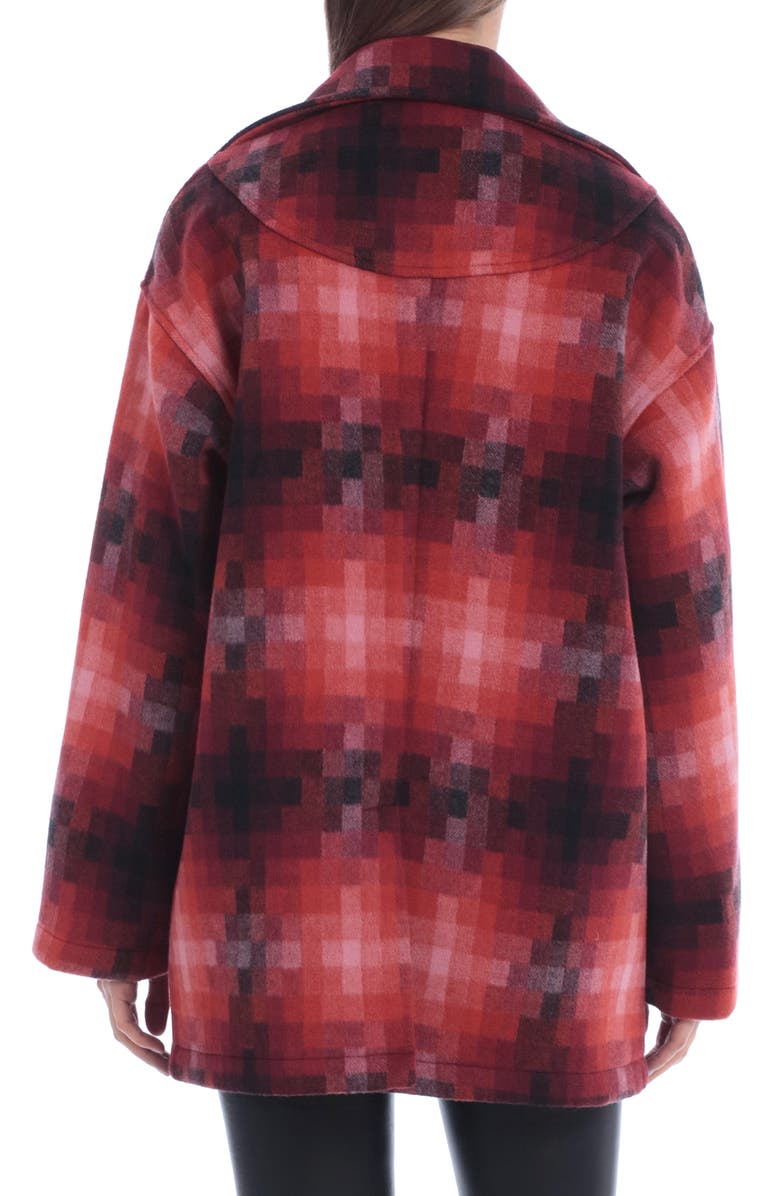 Avec Les Filles Geo Pattern Double Breasted Coat, Alternate, color, 