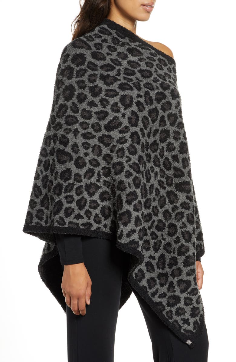 Barefoot Dreams<sup>®</sup> CozyChic<sup>™</sup> Leopard Print Poncho, Alternate, color,