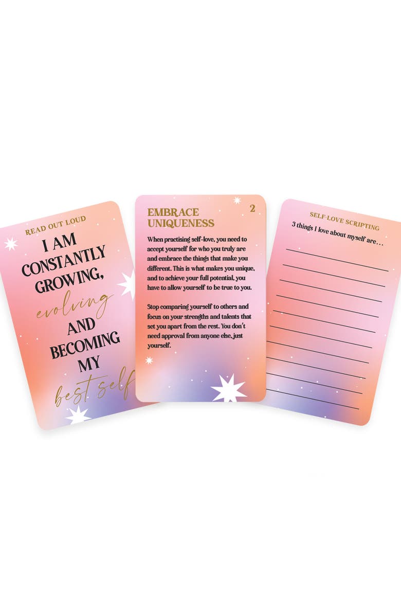 GIFT REPUBLIC Self-Love Cards, Alternate, color,