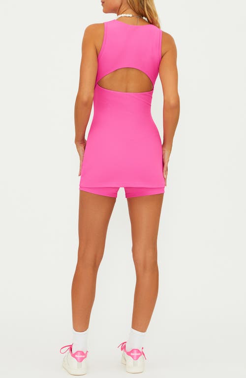 Beach Riot Olina Textured Back Cutout Romper