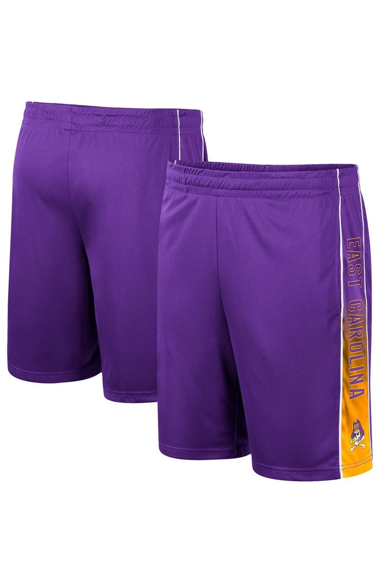 COLOSSEUM Men's Colosseum Purple ECU Pirates Lazarus Shorts, Alternate, color,