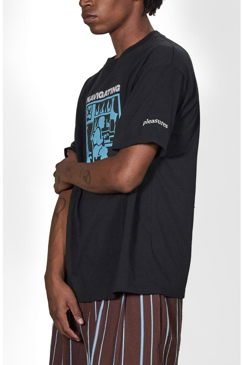 Navigate Graphic T-Shirt, Alternate, color, BLACK
