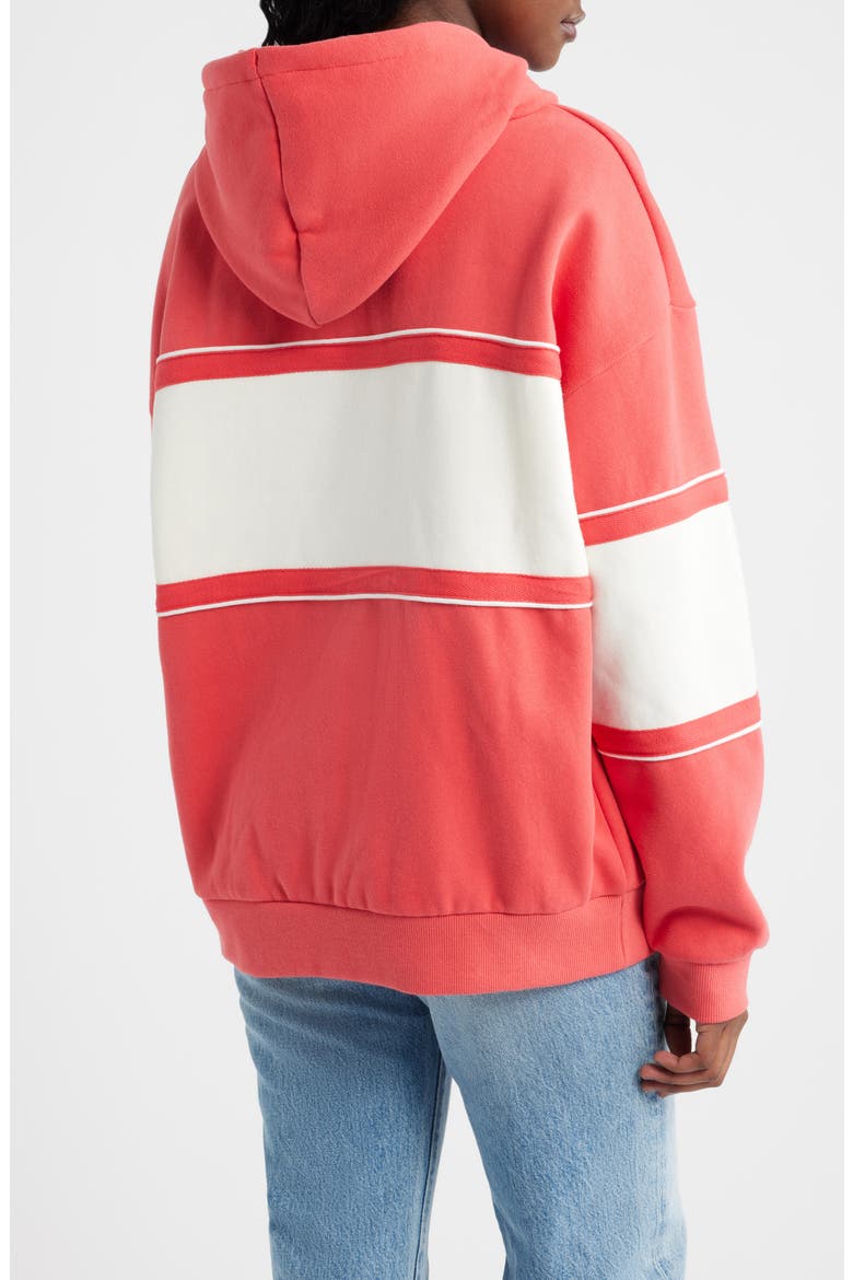 Surf Side Heritage Hoodie, Alternate, color, DEEP RED