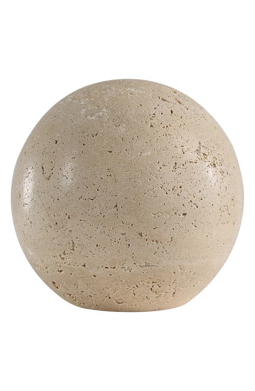 Renwil Travertine Decorative Ball In Nude