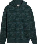 Peter Millar Camouflage Reversible Merino Wool Hoodie Sweatshirt