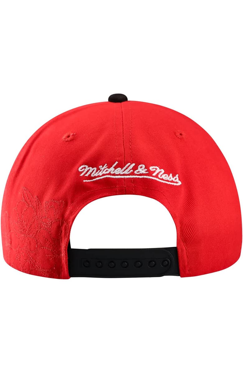 Mitchell & Ness Red/Black Detroit Red Wings May Flowers Pro Crown Adjustable Hat, Alternate, color, Red