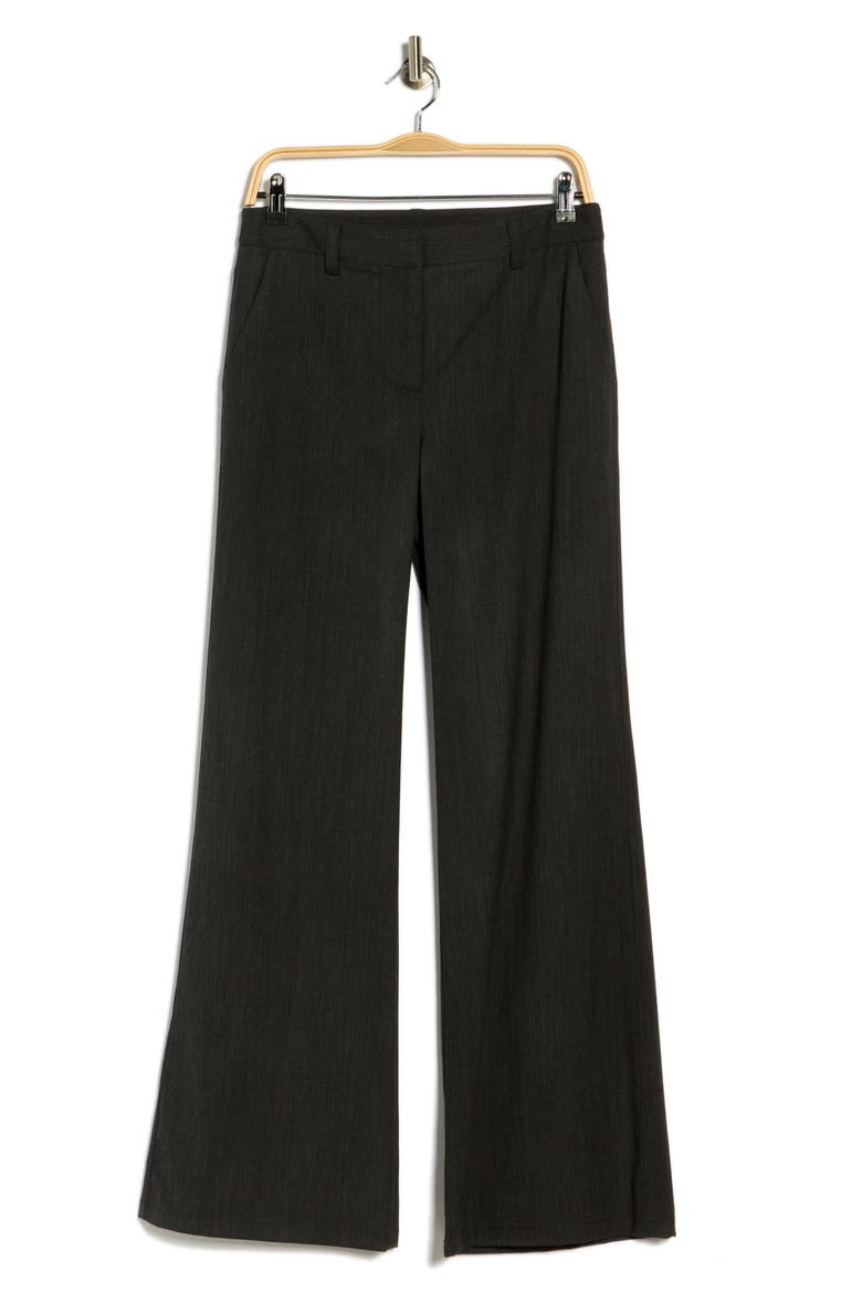 Howard Stretch Wool Wide Leg Pants, Alternate, color, DARK CHARCOAL GREY