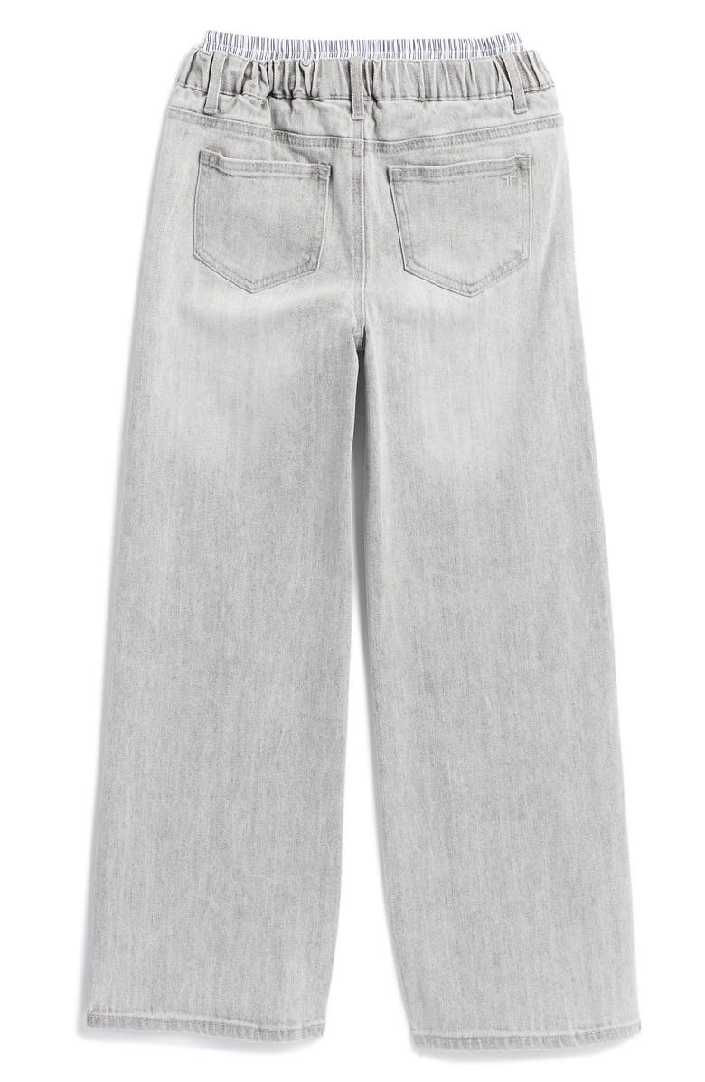 Tractr Kids' Boxer Wide Leg Jeans, Alternate, color, Grey Wash