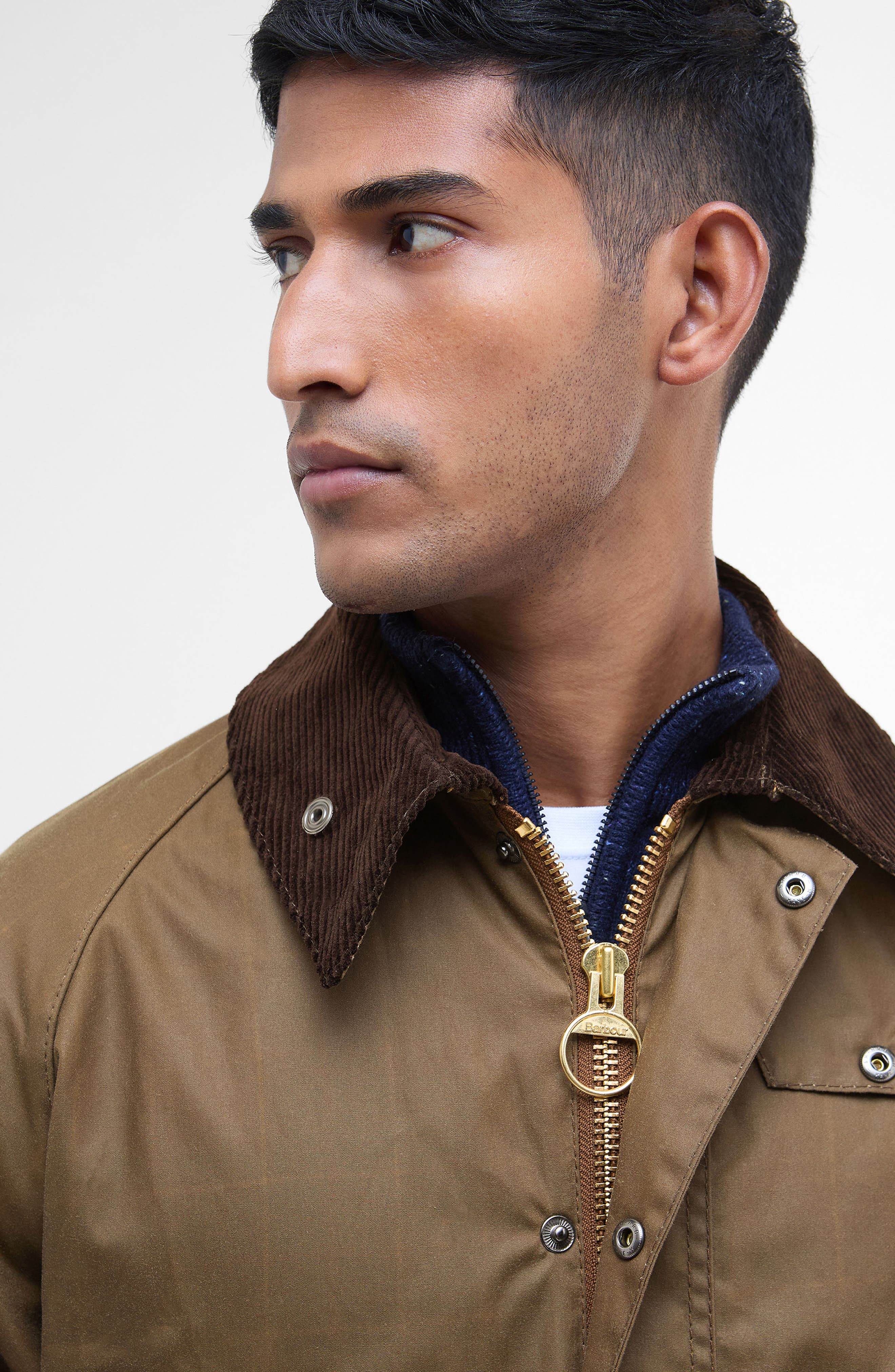 Мужские Barbour Bedale Water Resistant Waxed Cotton Jacket — фото 8