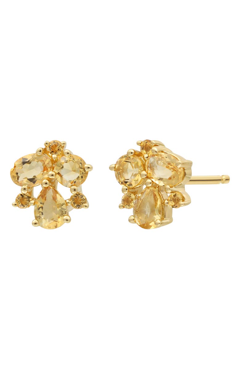 Bony Levy 14K Gold Citrine Stud Earrings, Main, color, 
