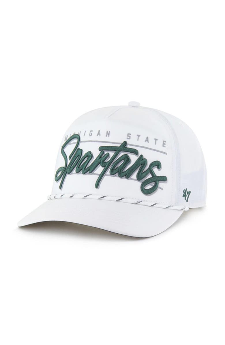 '47 Men's '47 White Michigan State Spartans Condor Hitch brrr° Adjustable Hat, Main, color, 